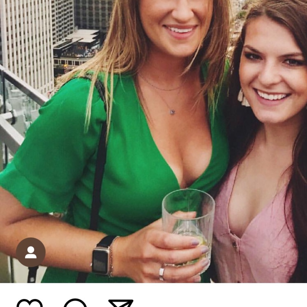 Bright Green Wrap-around Top